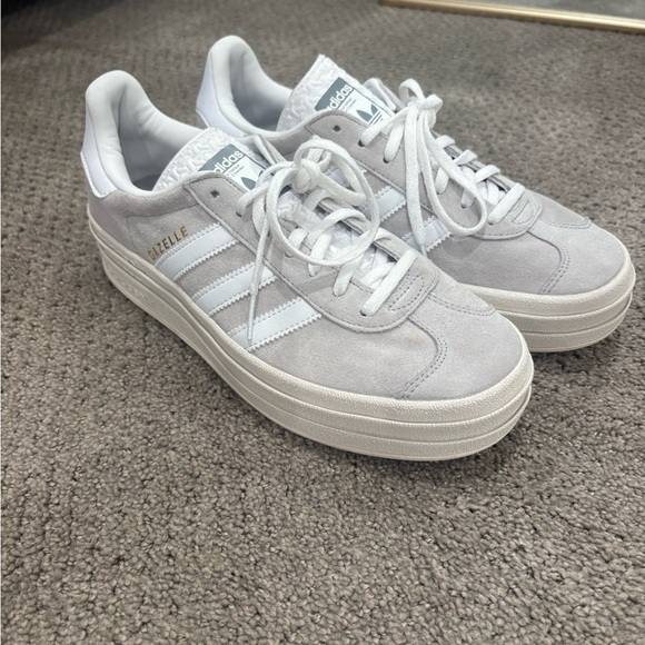 adidas Shoes - Adidas Light Gray Platform Sneakers